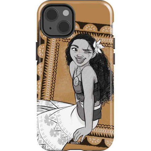 Disney Moana Winking Art iPhone 15 Impact Case
