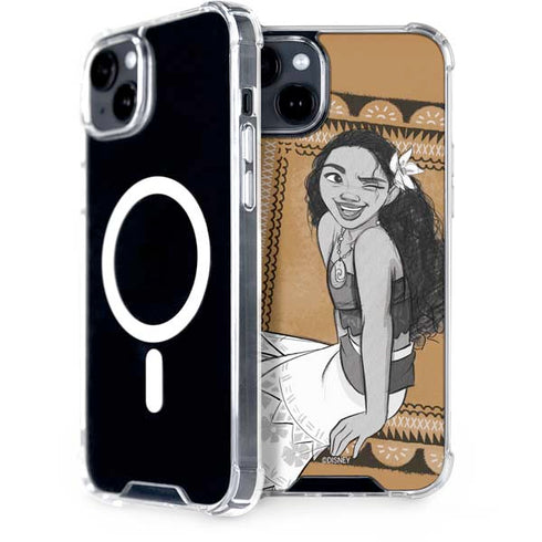 Disney Moana Winking Art iPhone 15 Plus MagSafe Case