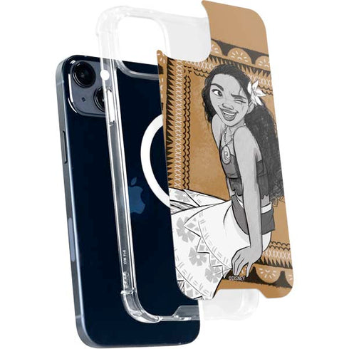 Disney Moana Winking Art iPhone 15 Plus MagSafe Case