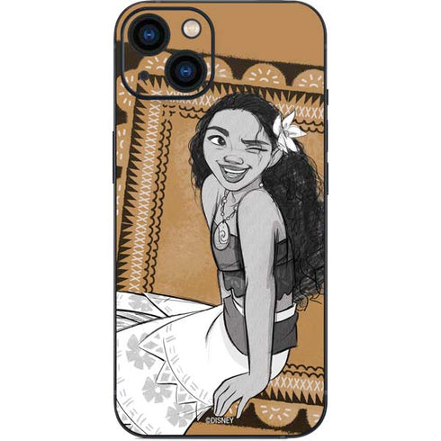 Disney Moana Winking Art iPhone 15 Plus Skin