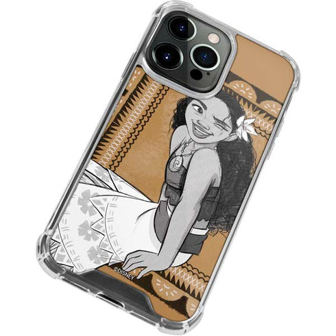 Disney Moana Winking Art iPhone 15 Pro Clear Case