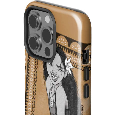 Disney Moana Winking Art iPhone 14 Pro Impact Case