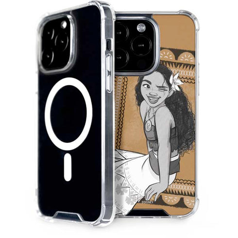 Disney Moana Winking Art iPhone 14 Pro MagSafe Case