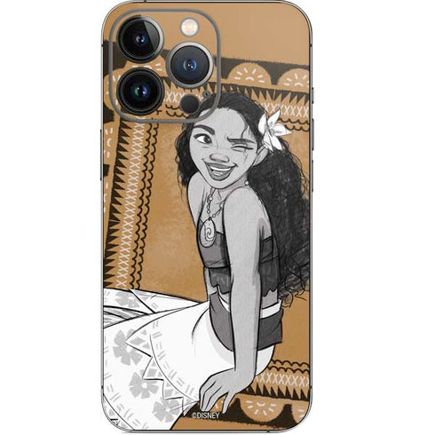 Disney Moana Winking Art iPhone 14 Pro Skin