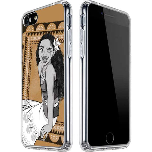 Disney Moana Winking Art iPhone SE (2nd & 3rd Gen) Clear Case