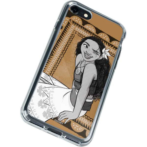 Disney Moana Winking Art iPhone SE (2nd & 3rd Gen) Clear Case