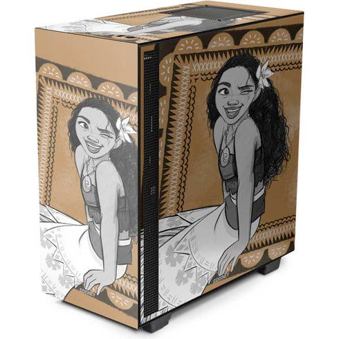 Disney Moana Winking Art NZXT H510 Compact ATX Mid-Tower Case Skin
