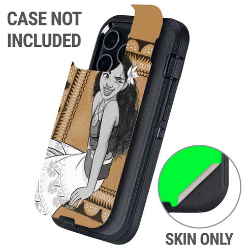 Disney Moana Winking Art Otterbox Defender iPhone Skin