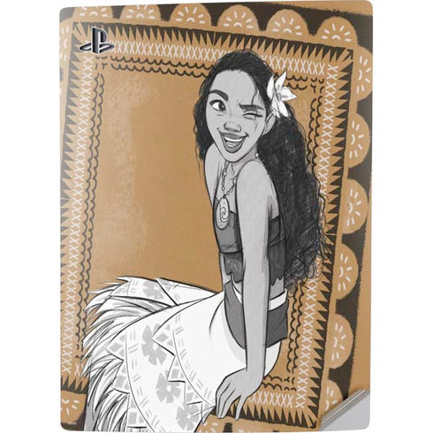 Disney Moana Winking Art PS5 Digital Edition Console Skin