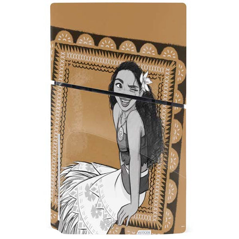 Disney Moana Winking Art PS5 Slim Disk Console Skin
