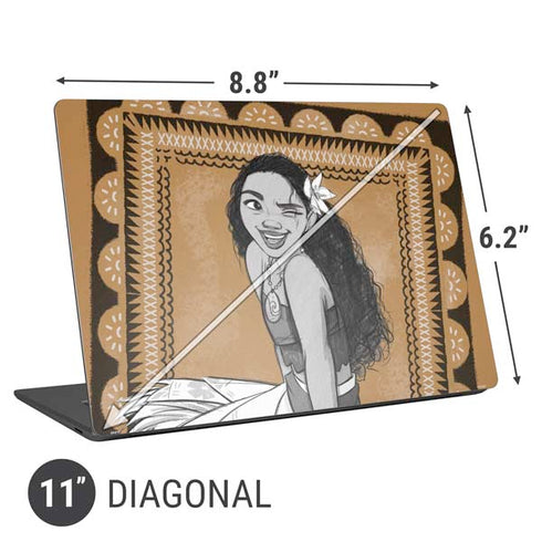 Disney Moana Winking Art Universal Laptop 11in (8.8 x 6.2in) Skin