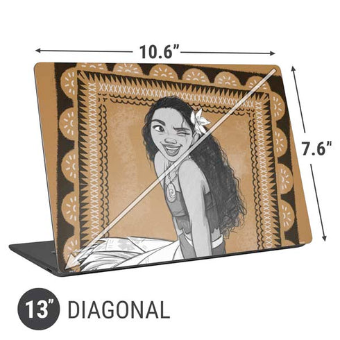 Disney Moana Winking Art Universal Laptop 13in (10.6 x 7.6in) Skin