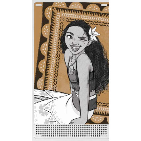 Disney Moana Winking Art Xbox Series S Console Skin