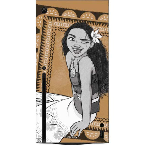 Disney Moana Winking Art Xbox Series X Console Skin