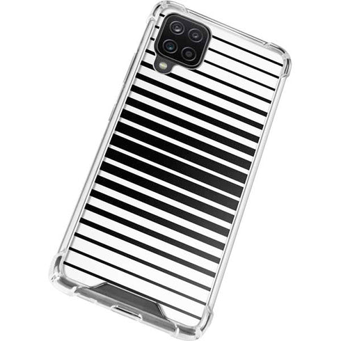 Modern Stripes Galaxy A12 Clear Case