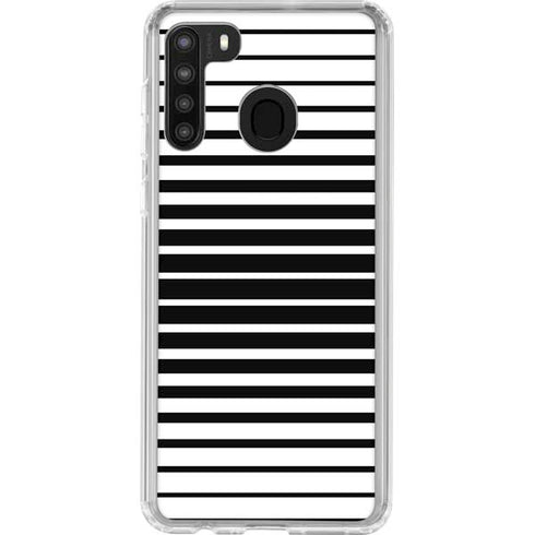 Modern Stripes Galaxy A21 Clear Case