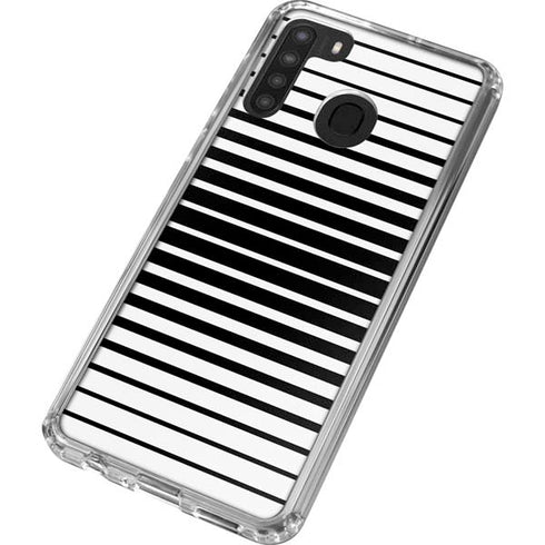 Modern Stripes Galaxy A21 Clear Case