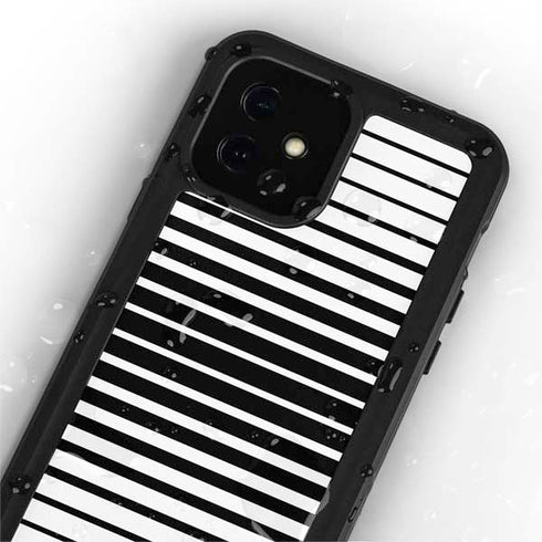 Modern Stripes iPhone 12 Mini Waterproof Case