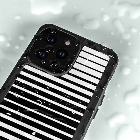 Modern Stripes iPhone 14 Pro Max Waterproof Case