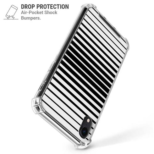 Modern Stripes iPhone XR Clear Case