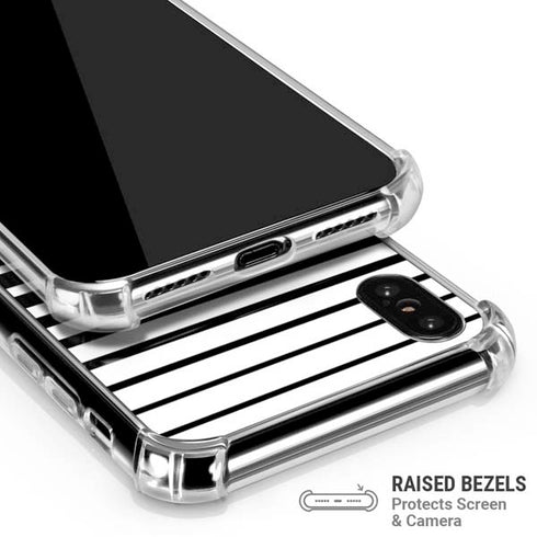 Modern Stripes iPhone XS Max Clear Case