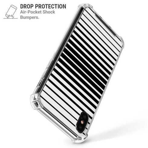Modern Stripes iPhone XS Max Clear Case
