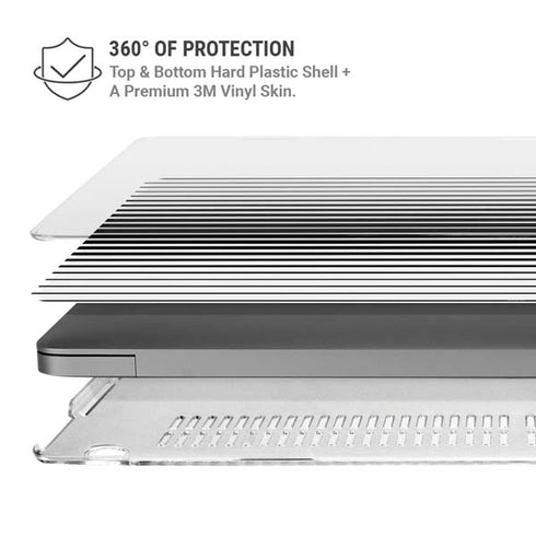 Modern Stripes MacBook Pro 16in (2021-25) Case plus Skin