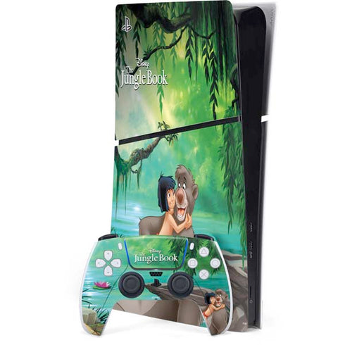 Disney Jungle Book Mogli and Baloo PS5 Slim Digital Edition Console Skin