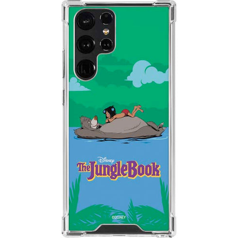 Disney Jungle Book Mogli and Baloo Swim Galaxy S24 Ultra Clear Case