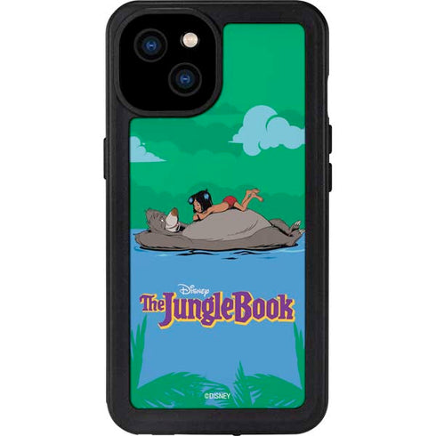 Disney Jungle Book Mogli and Baloo Swim iPhone 15 Plus Waterproof Case