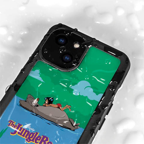 Disney Jungle Book Mogli and Baloo Swim iPhone 15 Plus Waterproof Case