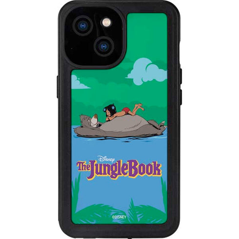 Disney Jungle Book Mogli and Baloo Swim iPhone 15 Waterproof Case