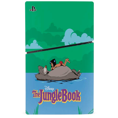 Disney Jungle Book Mogli and Baloo Swim PS5 Slim Digital Edition Console Skin