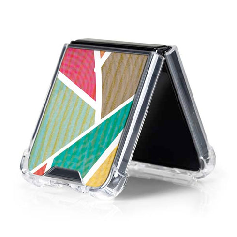 Mojito 01 70s Inspired Galaxy Z Flip5 5G Clear Case