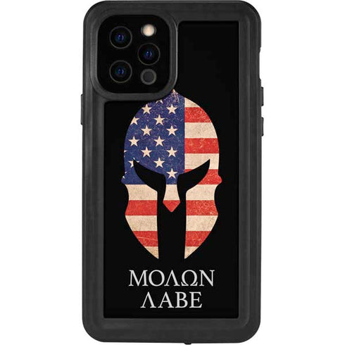 Molon Labe iPhone 12 Pro Waterproof Case