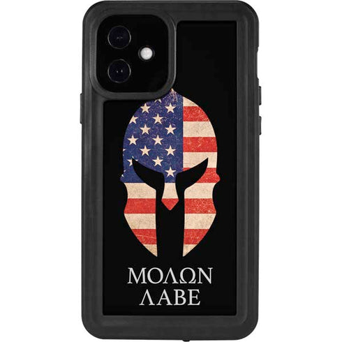 Molon Labe iPhone 12 Waterproof Case
