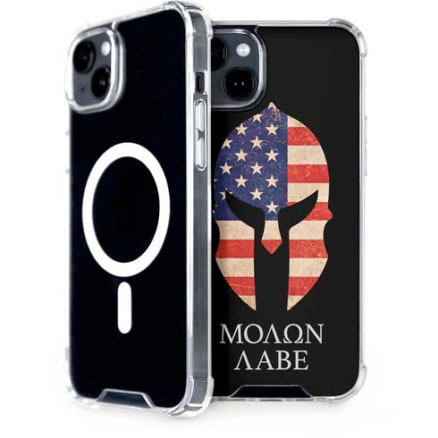 Molon Labe iPhone 15 Plus MagSafe Case