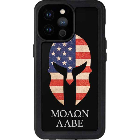 Molon Labe iPhone 14 Pro Max Waterproof Case
