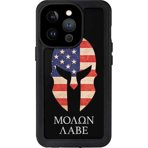 Molon Labe iPhone 14 Pro Waterproof Case