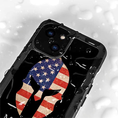 Molon Labe iPhone 15 Plus Waterproof Case