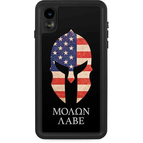 Molon Labe iPhone XR Waterproof Case