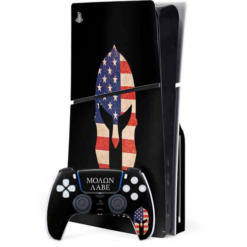 Molon Labe PS5 Slim Disk Bundle Skin