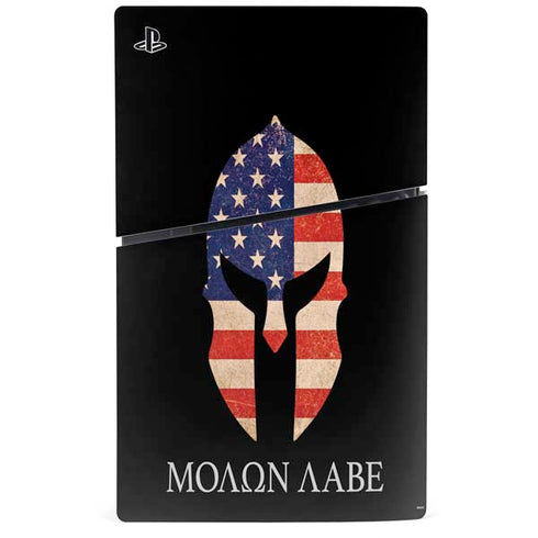 Molon Labe PS5 Slim Disk Console Skin