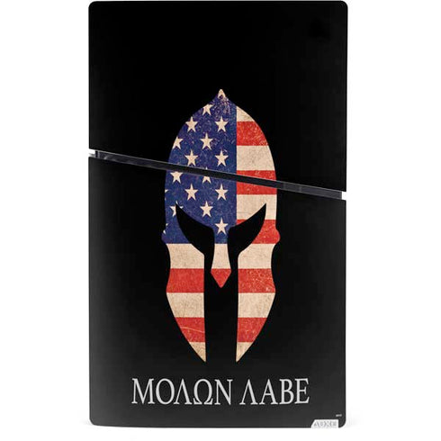 Molon Labe PS5 Slim Digital Edition Bundle Skin