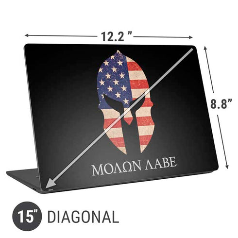 Molon Labe Universal Laptop 15in (12.2 x 8.8in) Skin