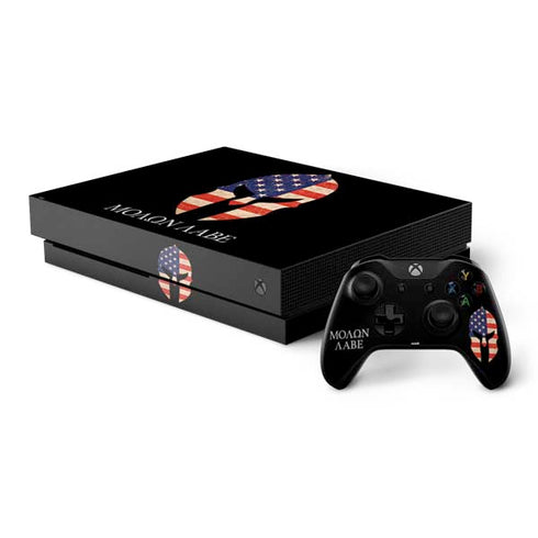 Molon Labe Xbox One X Bundle Skin