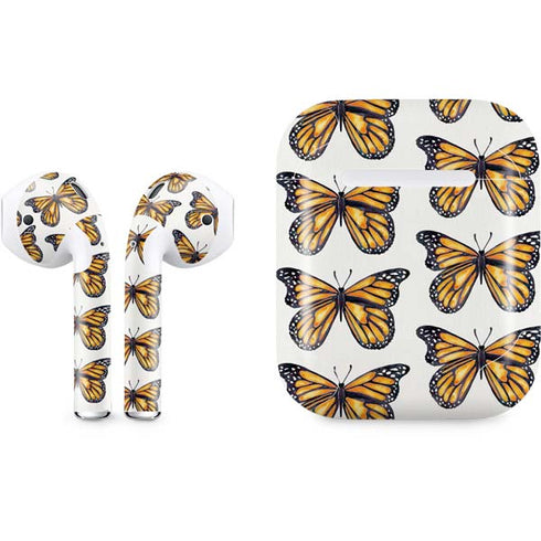 Cat Coq Monarch Butterflies Apple AirPods Skin