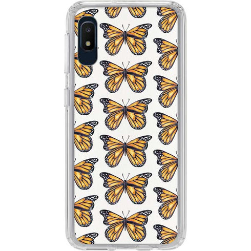 Cat Coq Monarch Butterflies Galaxy A10e Clear Case