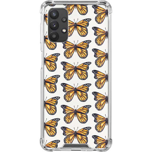 Cat Coq Monarch Butterflies Galaxy A32 5G Clear Case