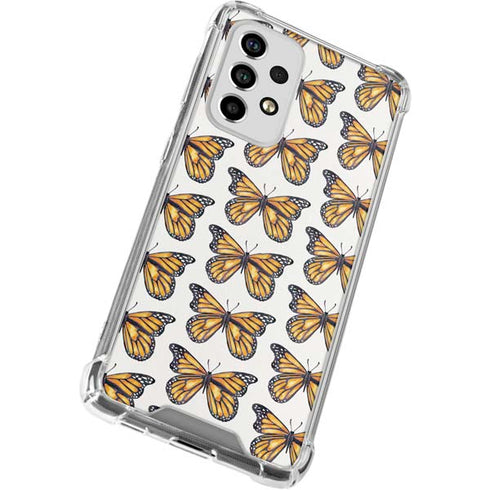 Cat Coq Monarch Butterflies Galaxy A53 5G Clear Case